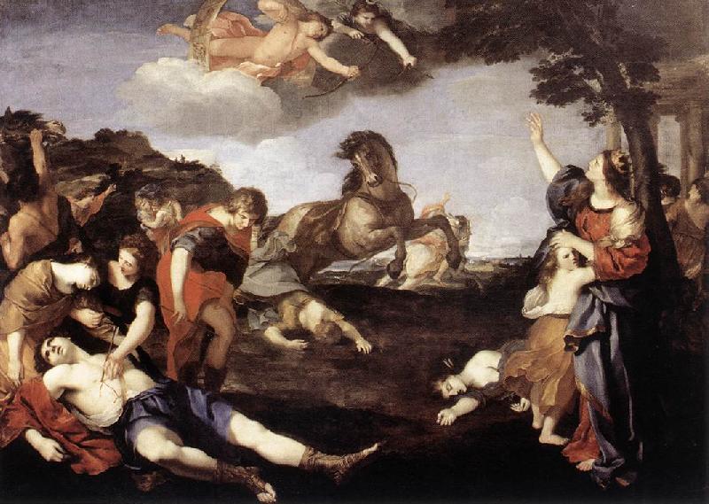 CAMASSEI, Andrea The Massacre of the Niobids dfg oil painting image